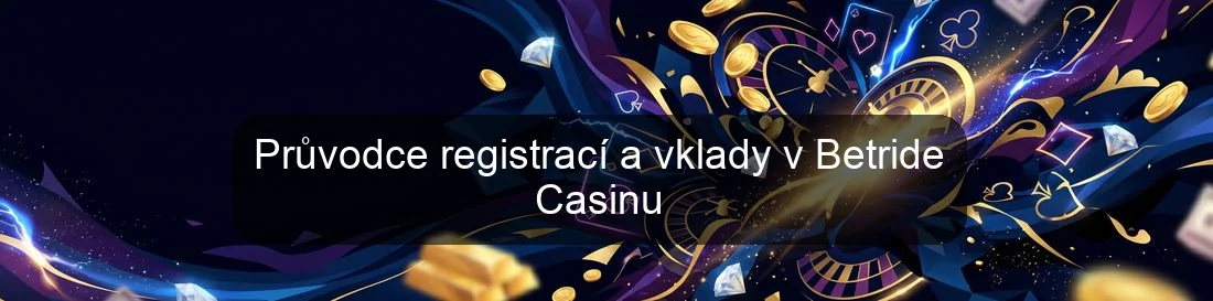 Průvodce registrací a vklady v Betride Casinu